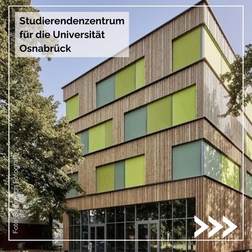 Bild zeigt das Studierendenzentrum für die Universität Osnabrück